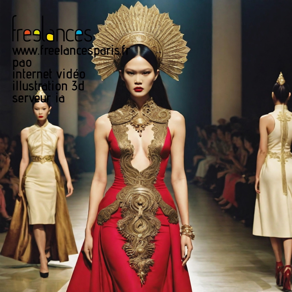 Pao mise en page internet vidéo illustration 3d serveur IA générative AI freelance paris studio de création magazines le1h5ma0